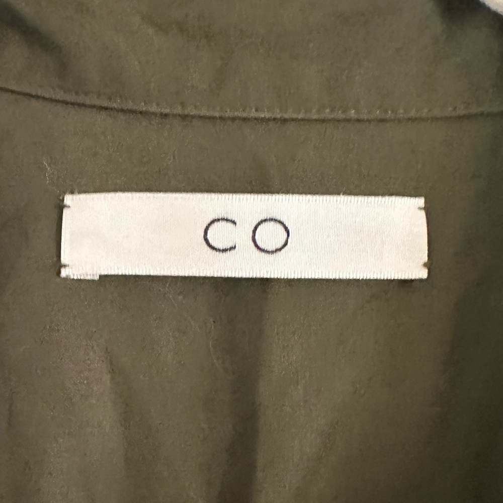 CO Essential Cap Sleeve Dress in Cotton Poplin Green - Picture 10 of 12